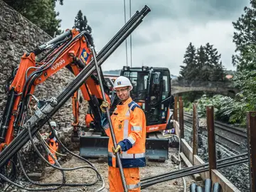 Mitarbeiter von Spesa Spezialbau und Sanierung auf einer Baustelle in Goslar