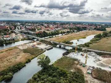 Die Allerbrücke bei Verden entspricht nicht mehr den Anforderungen an ein Brückenbauwerk und wird durch einen Neubau ersetzt.