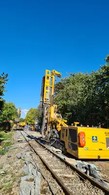 Zum Einsatz kam ein Kleinbohrgerät KLEMM KR 805