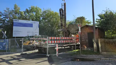 Die Braunkohletiefbaugruben liegen an der Kohlebahntrasse im Stadtgebiet Meuselwitz