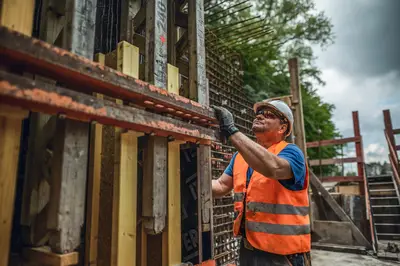  Für die Verlängerung des Bauwerks wurden 1.100 m³ Stahlbeton hergestellt